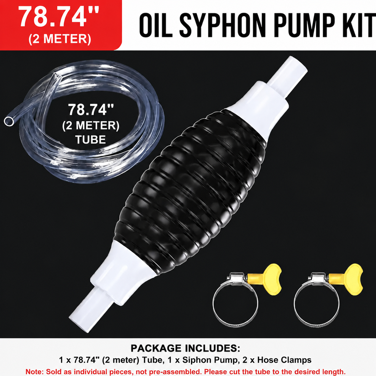 💥 50% OFF🚗Manual Siphon Pump Kit-Liquid Transfer Pump for Fuel Water Oil