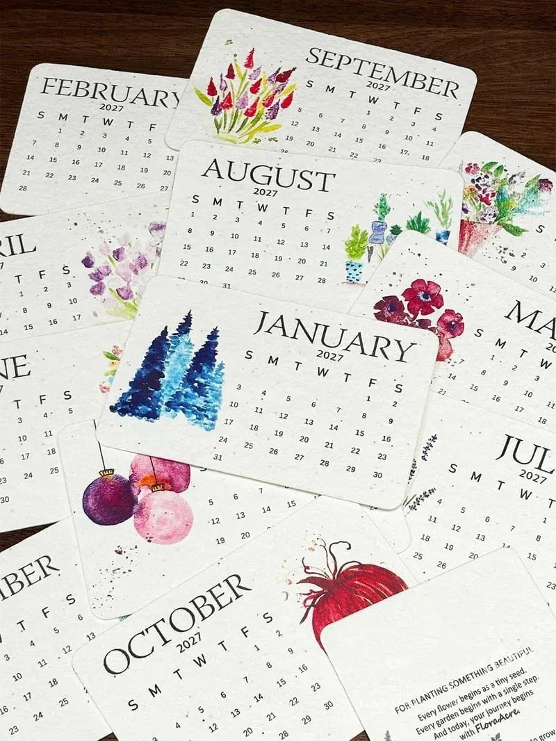 ✨⏳Only $12.99 Last Day Promotion🌱Eco-Friendly Plantable ''Timeless'' Seed Calendar 2027