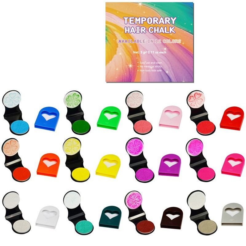 🔥Last Day 50% OFF🌈12-Color Temporary Hair Chalk Applicator Set