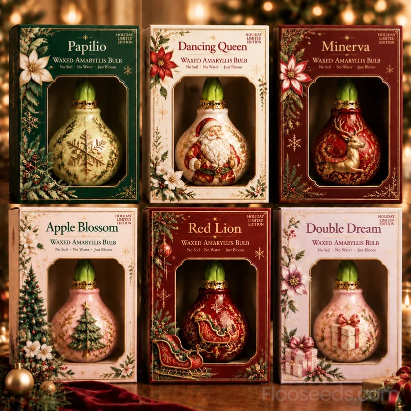 🔥 No Soil! No Water! Just Blooms! 🎄🌺 Watch These Holiday Waxed Amaryllis Seeds Come to Life!