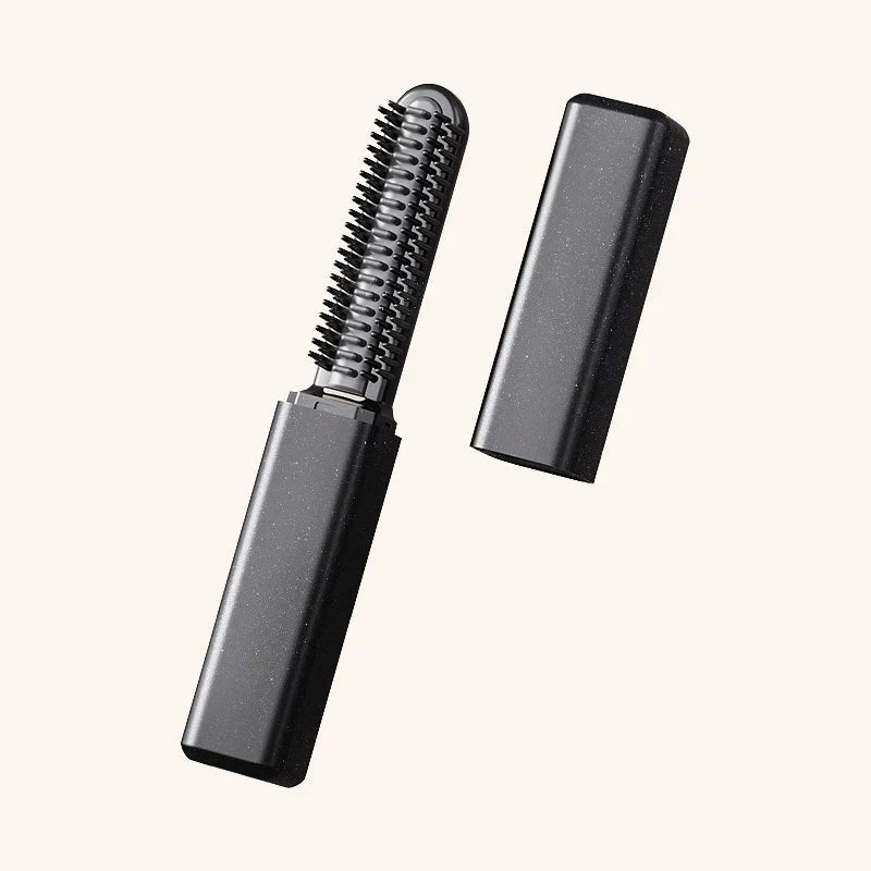 ✨ Tired of Messy Bangs? Style Them Anytime with This Compact Wireless Hot Comb! 💖
