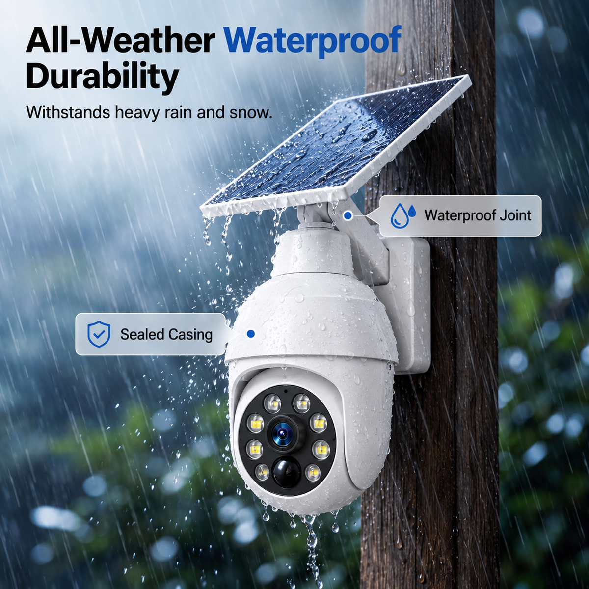 ⏰Limited Time-50% OFF🔥Solar Powered Simulated Surveillance Camera Street Light