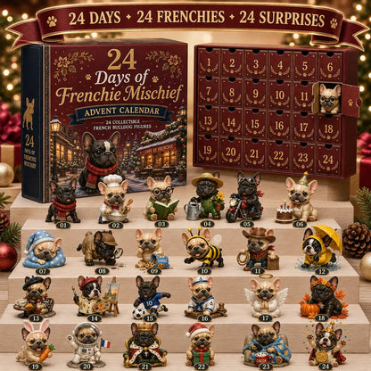 🔥 Limited Time-50% Off🐶 24-Day Frenchie Christmas Advent Calendar✨ 24 Characters & Daily Surprises