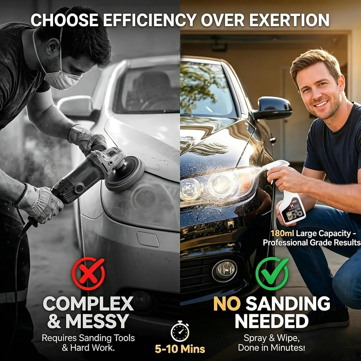 🔥 49% OFF TODAY ONLY ✨ Updated Car Headlight Restoration Kit - Surface Cleaner