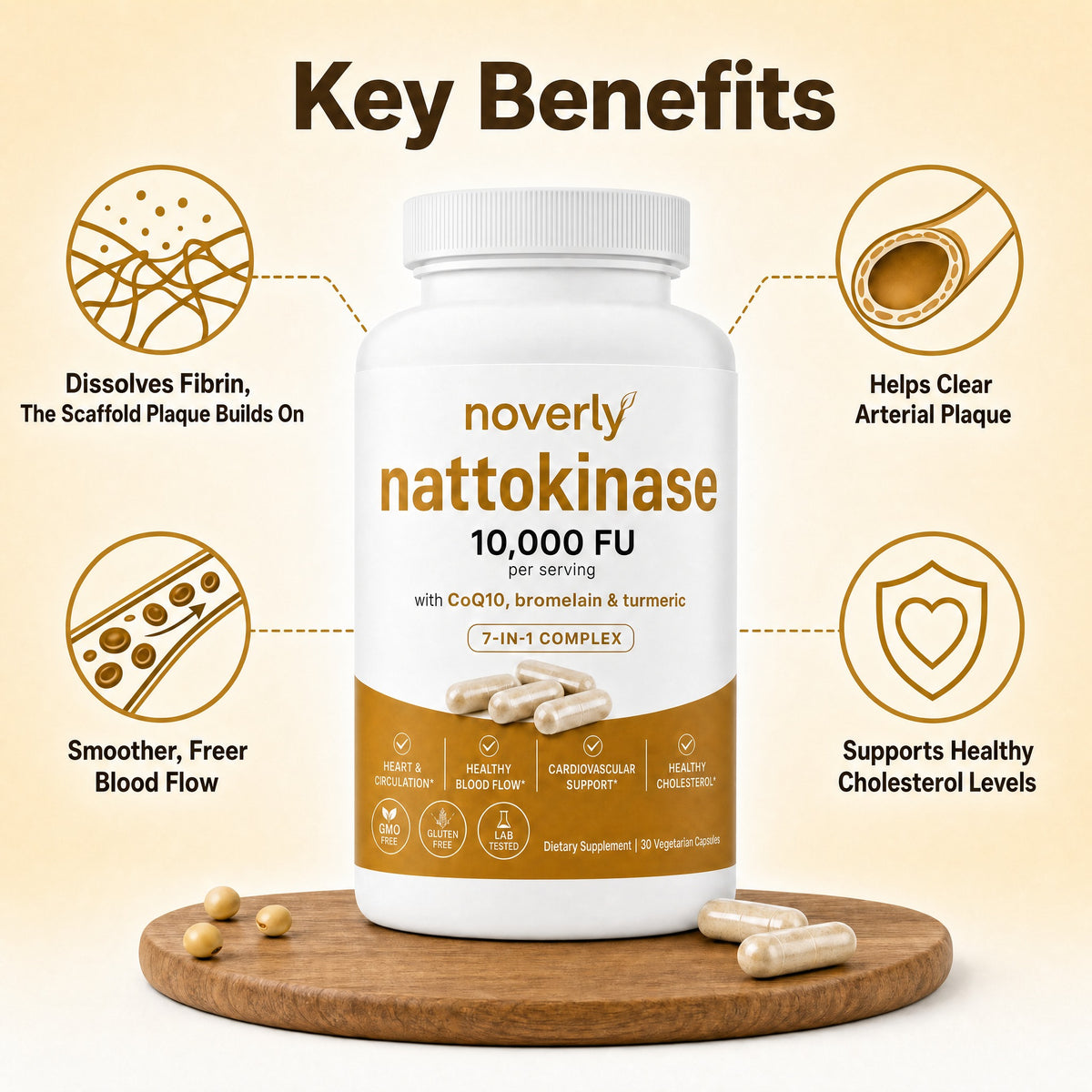 💥 50% OFF🌿 Nattokinase 10,000 FU✨ Supports Healthy Circulation