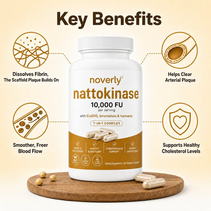 💥 50% OFF🌿 Nattokinase 10,000 FU✨ Supports Healthy Circulation