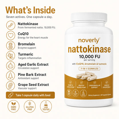 💥 50% OFF🌿 Nattokinase 10,000 FU✨ Supports Healthy Circulation