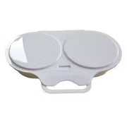 Microwave Dual‑Cavity Egg Poacher with Lid & Handle