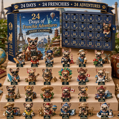 🔥 Limited Time-50% Off🐶 24-Day Frenchie Christmas Advent Calendar✨ 24 Characters & Daily Surprises