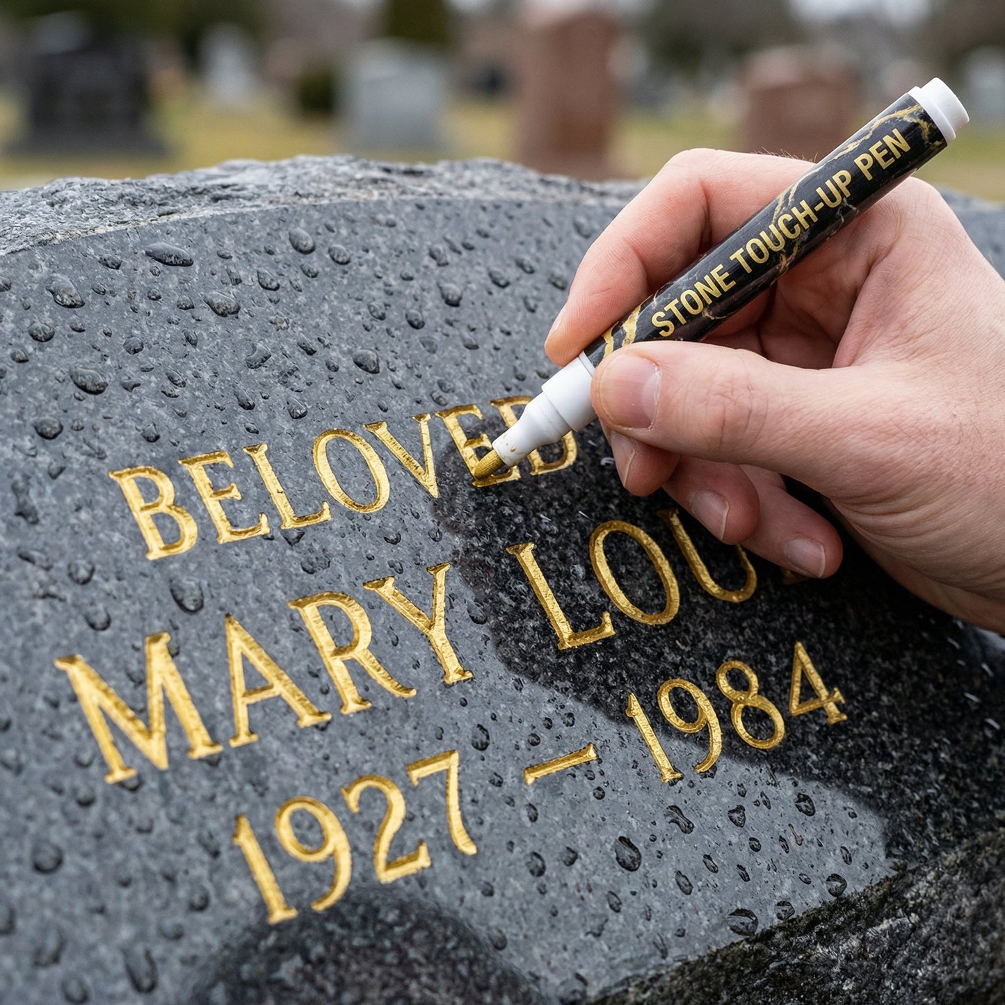 Gold Engraving Marker – Restore Faded Inscriptions with Care ✨