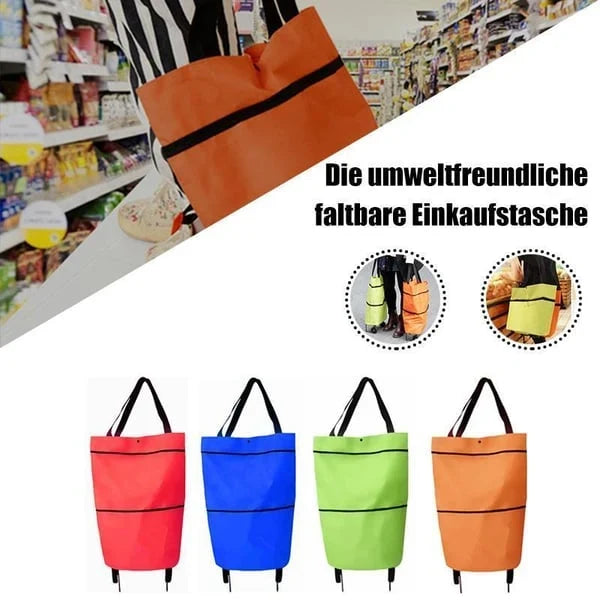🔥HOT SALE 49% OFF🔥Foldable 2-in-1 Shopping Bag-ROLL.SHOP. GO EASY.