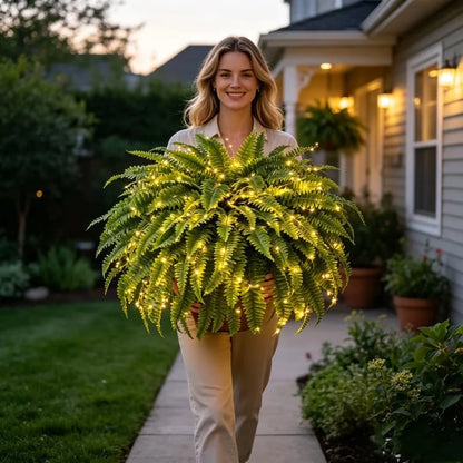 🎁Hot Sale 49% OFF🔥Extra-Large Pre-Lit Artificial Boston Fern