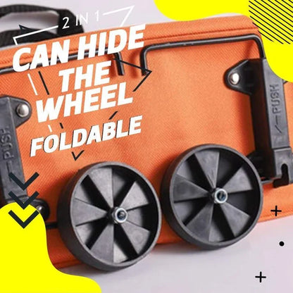 🔥HOT SALE 49% OFF🔥Foldable 2-in-1 Shopping Bag-ROLL.SHOP. GO EASY.