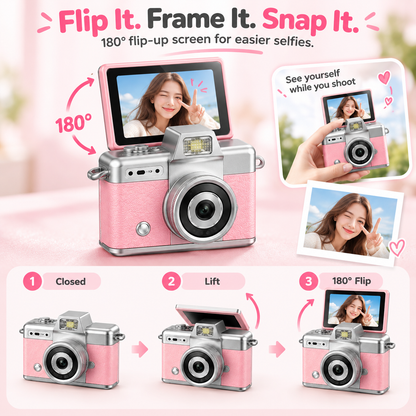 🔥Special Sale| Y2K Pocket Mini Digital Camera 📸 1.47" LCD Screen Compact Photo & Video Cam