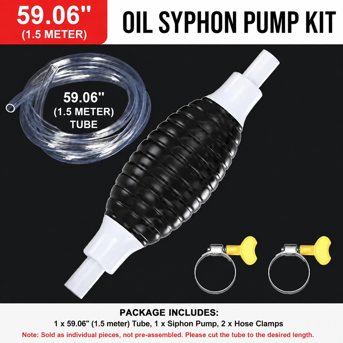 💥 50% OFF🚗Manual Siphon Pump Kit-Liquid Transfer Pump for Fuel Water Oil