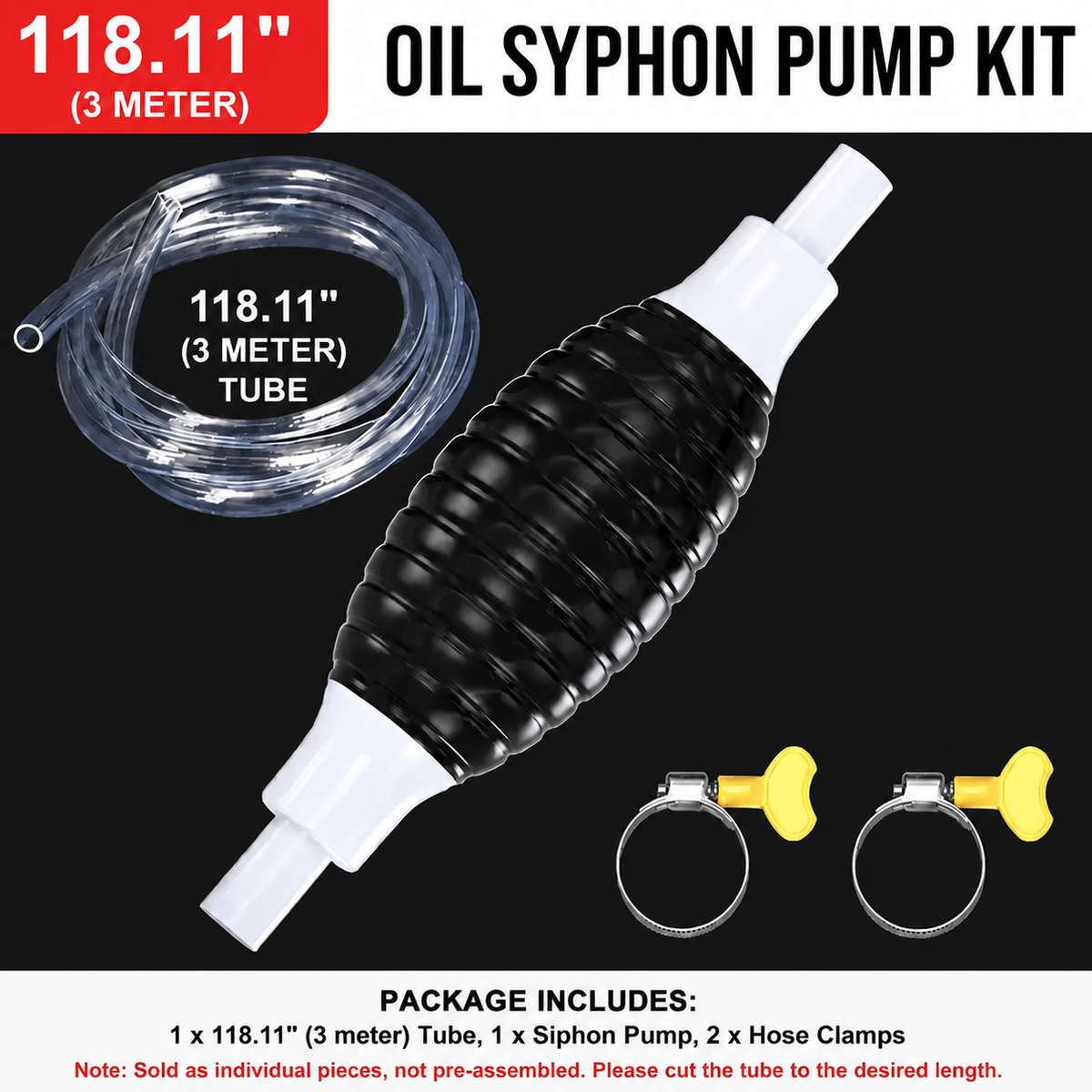 💥 50% OFF🚗Manual Siphon Pump Kit-Liquid Transfer Pump for Fuel Water Oil