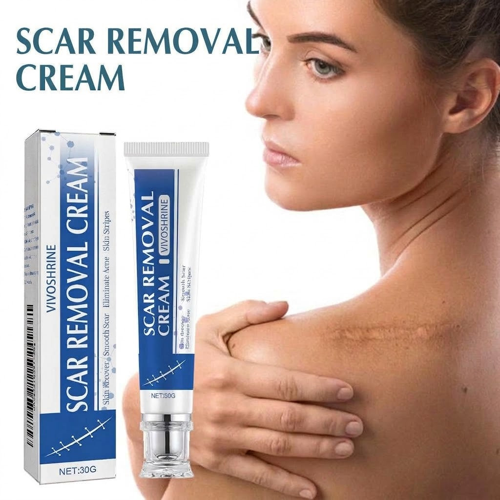 ✨Vivoshrine Scar Removal Cream , Skin Repair Gel for Surgical Scars, Acne Marks, Stretch Marks, Burn &amp; Cut Scars, Odorless Skin Care Cream for Adults &amp; Kids