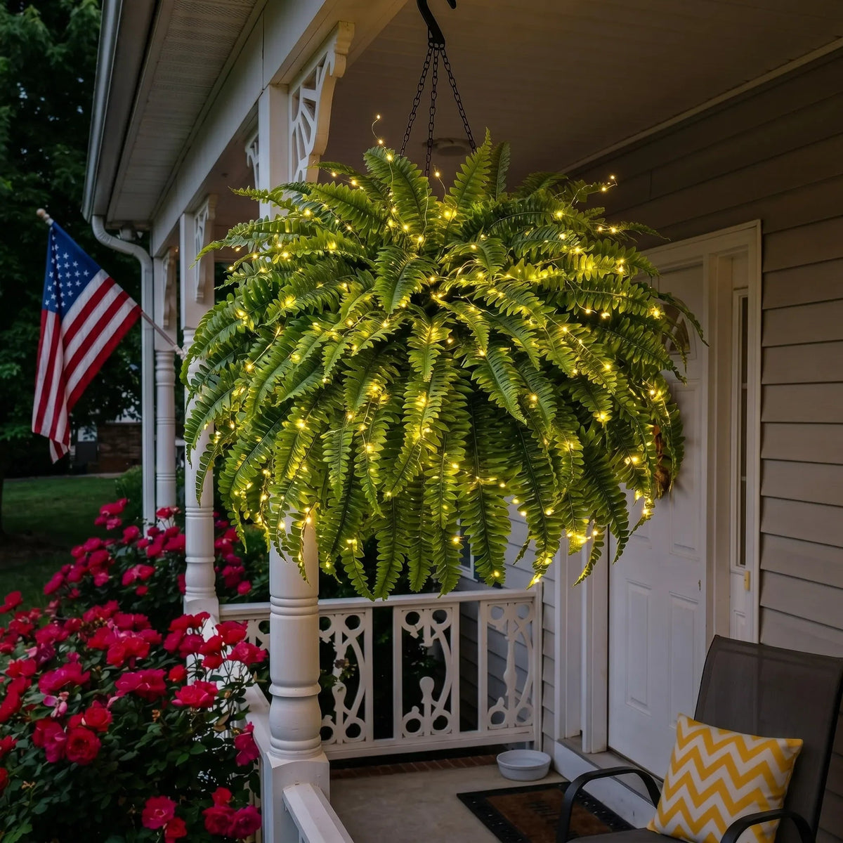 🎁Hot Sale 49% OFF🔥Extra-Large Pre-Lit Artificial Boston Fern