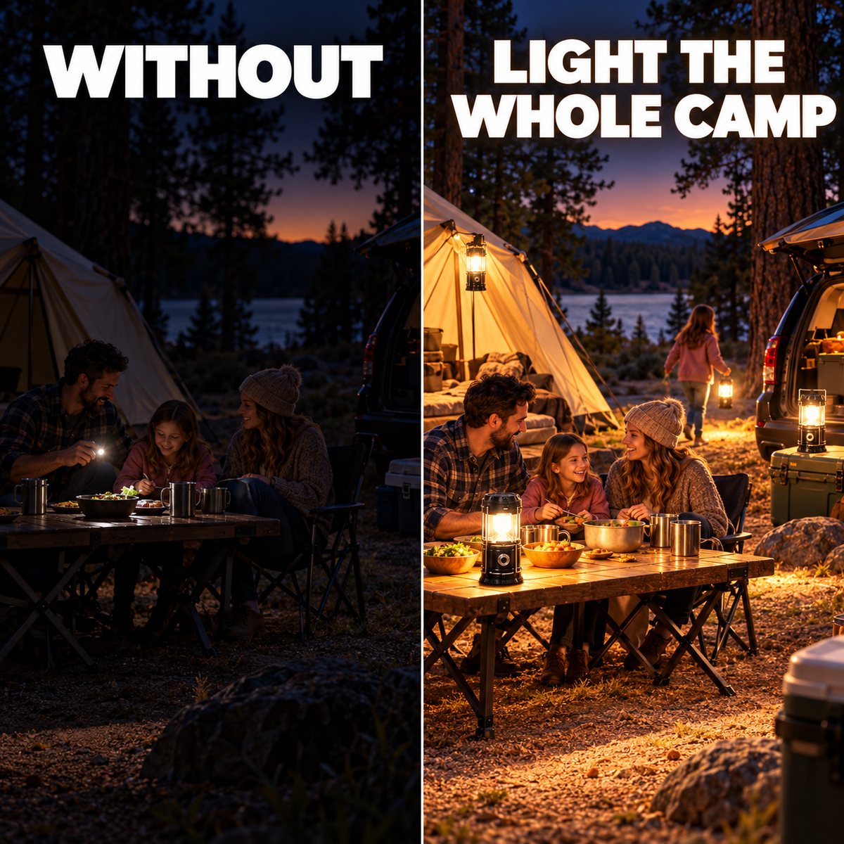 🔥 Limited Time 50% OFF🔋 Solar USB LED Camping Lantern✨ Rechargeable & Waterproof