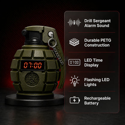 Early Drill™ Grenade Alarm Clock
