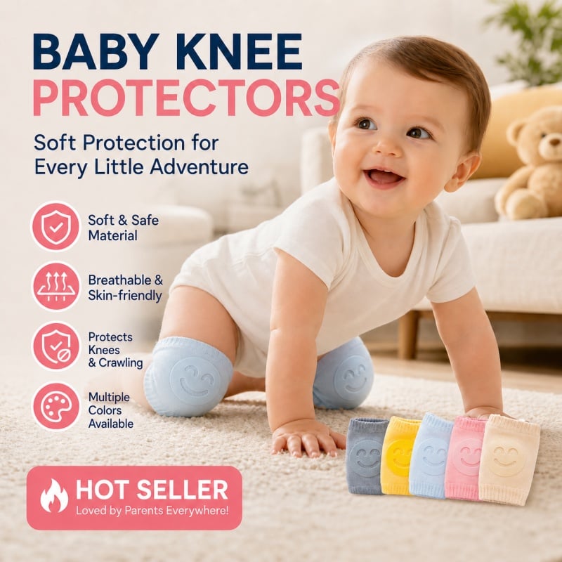 🏆 Last Day Special Offer! 🔥Buy 3 Get 2 Free😉Baby Anti-Fall Knee Pads