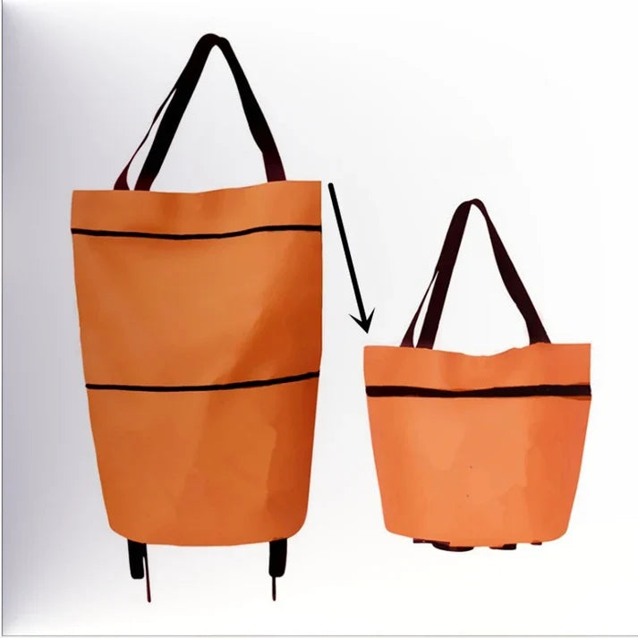 🔥HOT SALE 49% OFF🔥Foldable 2-in-1 Shopping Bag-ROLL.SHOP. GO EASY.