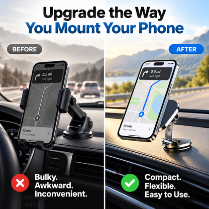 🔥 Limited Time Offer🚗 Foldable Magnetic Car Mount✨ Strong Magnet & 360° Rotation