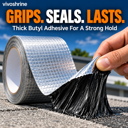 Heavy-Duty Butyl Waterproof Repair Tape – Heat-Resistant Self-Adhesive Seal for Roofs, Pipes & Cracks