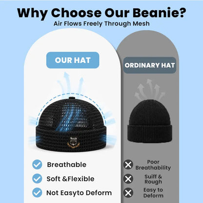 🧢 50% OFF 3-Pack Unisex Lightweight Mesh Beanies – Breathable Summer Skull Caps