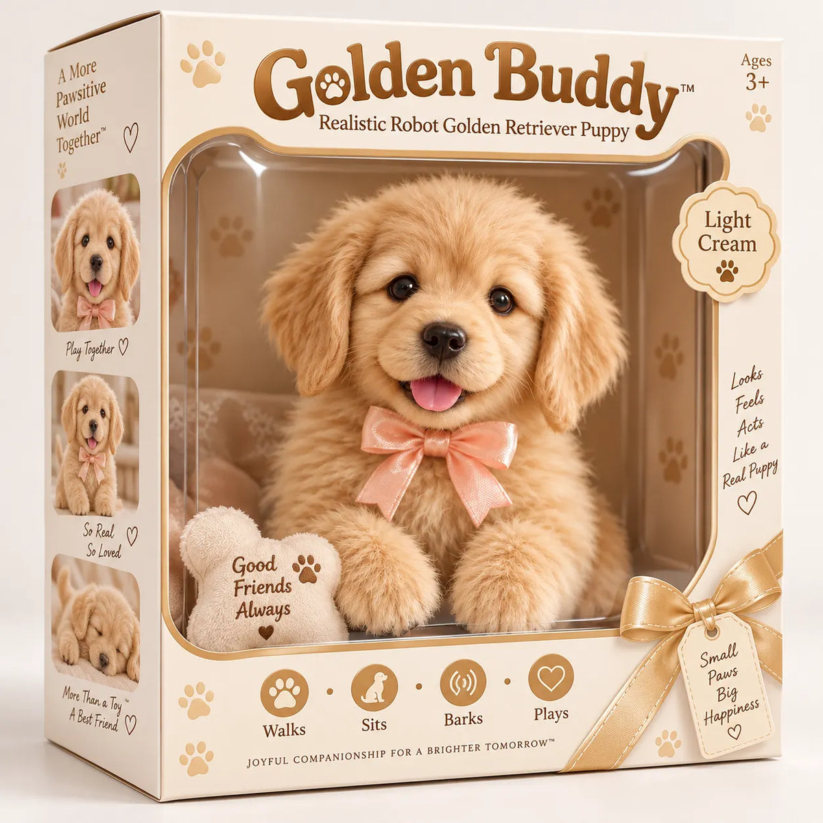 🔥 Limited-Time 49% OFF – Golden Buddy™ Realistic Robot Golden Retriever Puppy