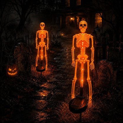 💥LAST DAY 50% OFF🔥💀 Solar Skeleton Yard Stake