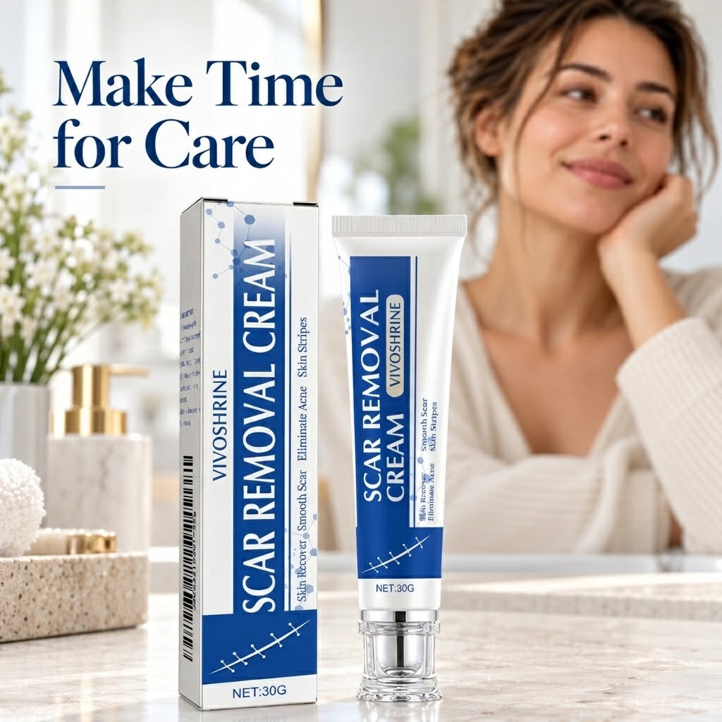 ✨Vivoshrine Scar Removal Cream , Skin Repair Gel for Surgical Scars, Acne Marks, Stretch Marks, Burn &amp; Cut Scars, Odorless Skin Care Cream for Adults &amp; Kids
