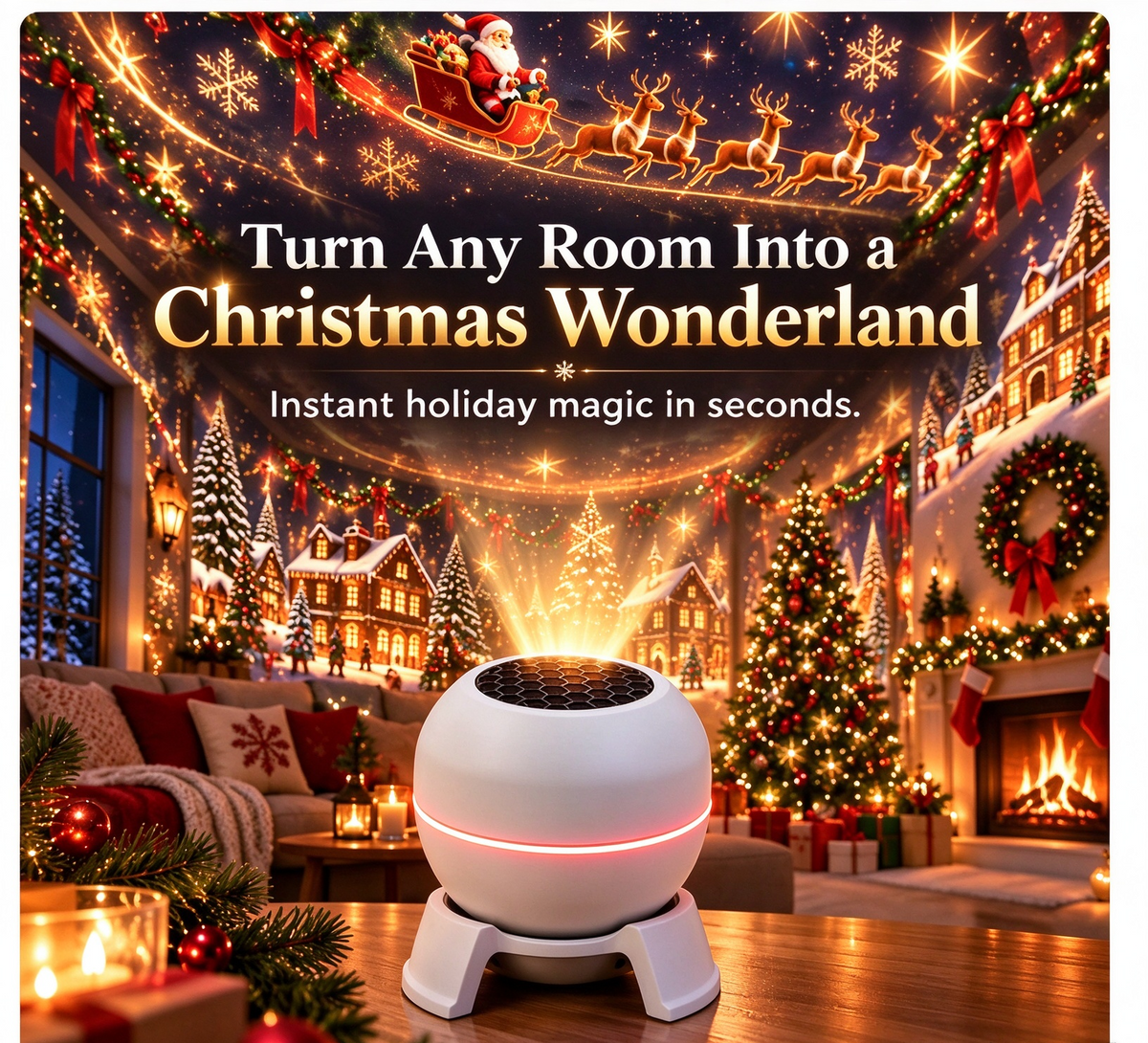 🎄 Christmas Wonderland Projector | 63% OFF Today ✨