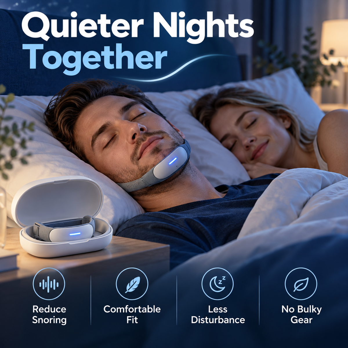 Anti-Snoring Chin Pulse for Quiet Nights