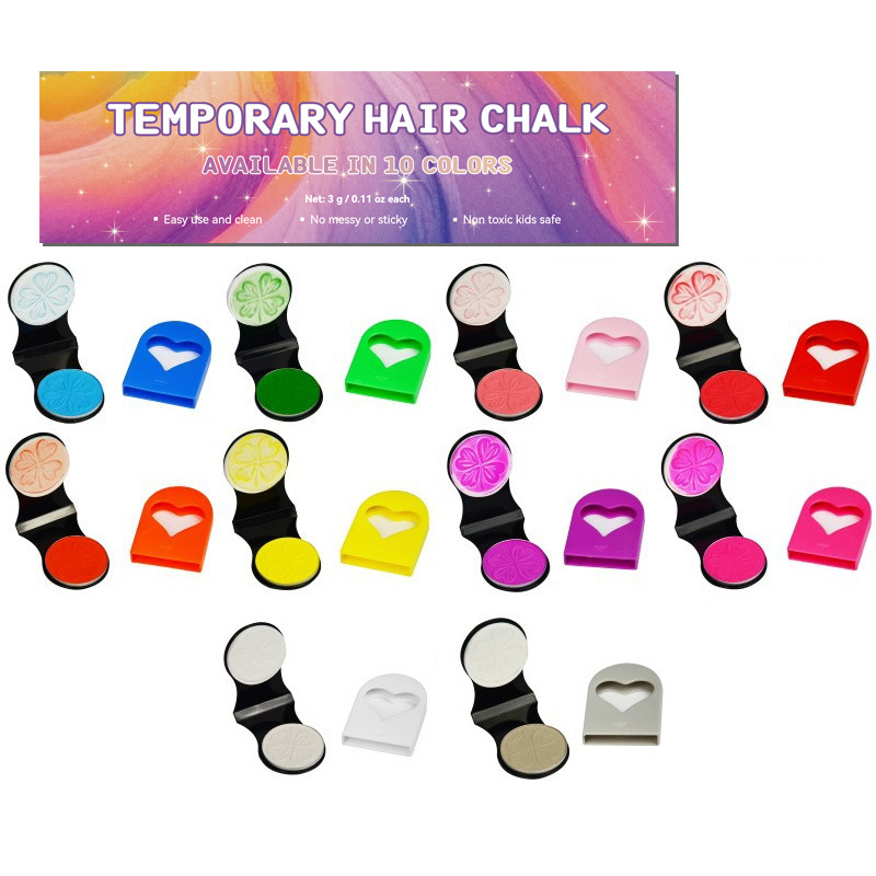🔥Last Day 50% OFF🌈12-Color Temporary Hair Chalk Applicator Set