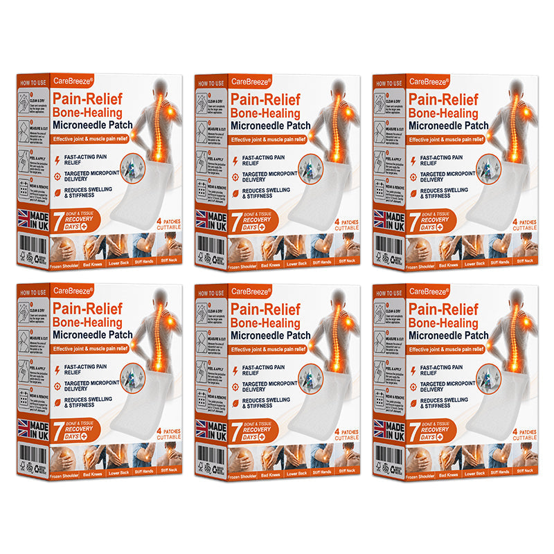 🦵✅Advanced Micro-Delivery Technology:CareBreeze® Pain-Relief Bone-Healing Microneedle Patch