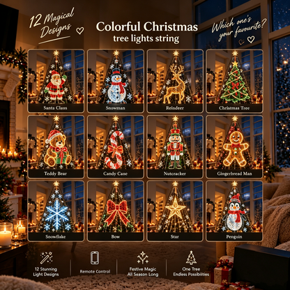 ⏰49% OFF🎄Upgrade Your Tree With Animated Christmas Magic!🎅✨Lighted Tree Pro - Smart DIY App-Controlled LED Christmas Tree Lights with Custom Holiday Patterns