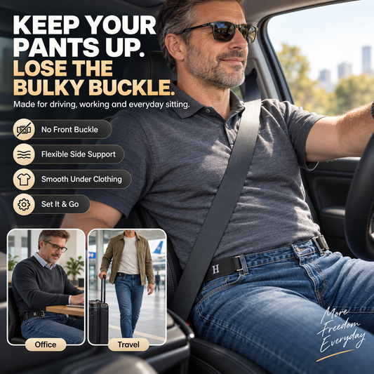 Buckle-Free Elastic Belt | Adjustable Stretch Waist Belt
