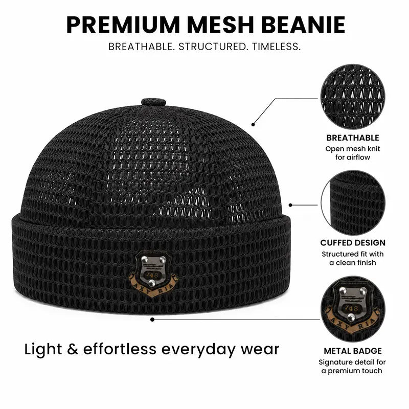 🧢 50% OFF 3-Pack Unisex Lightweight Mesh Beanies – Breathable Summer Skull Caps