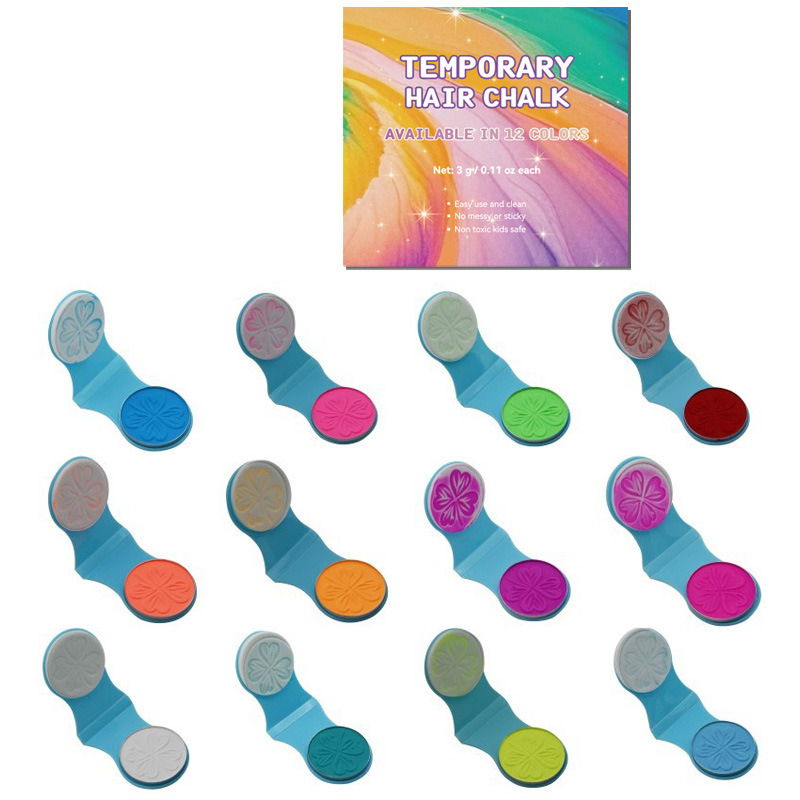 🔥Last Day 50% OFF🌈12-Color Temporary Hair Chalk Applicator Set