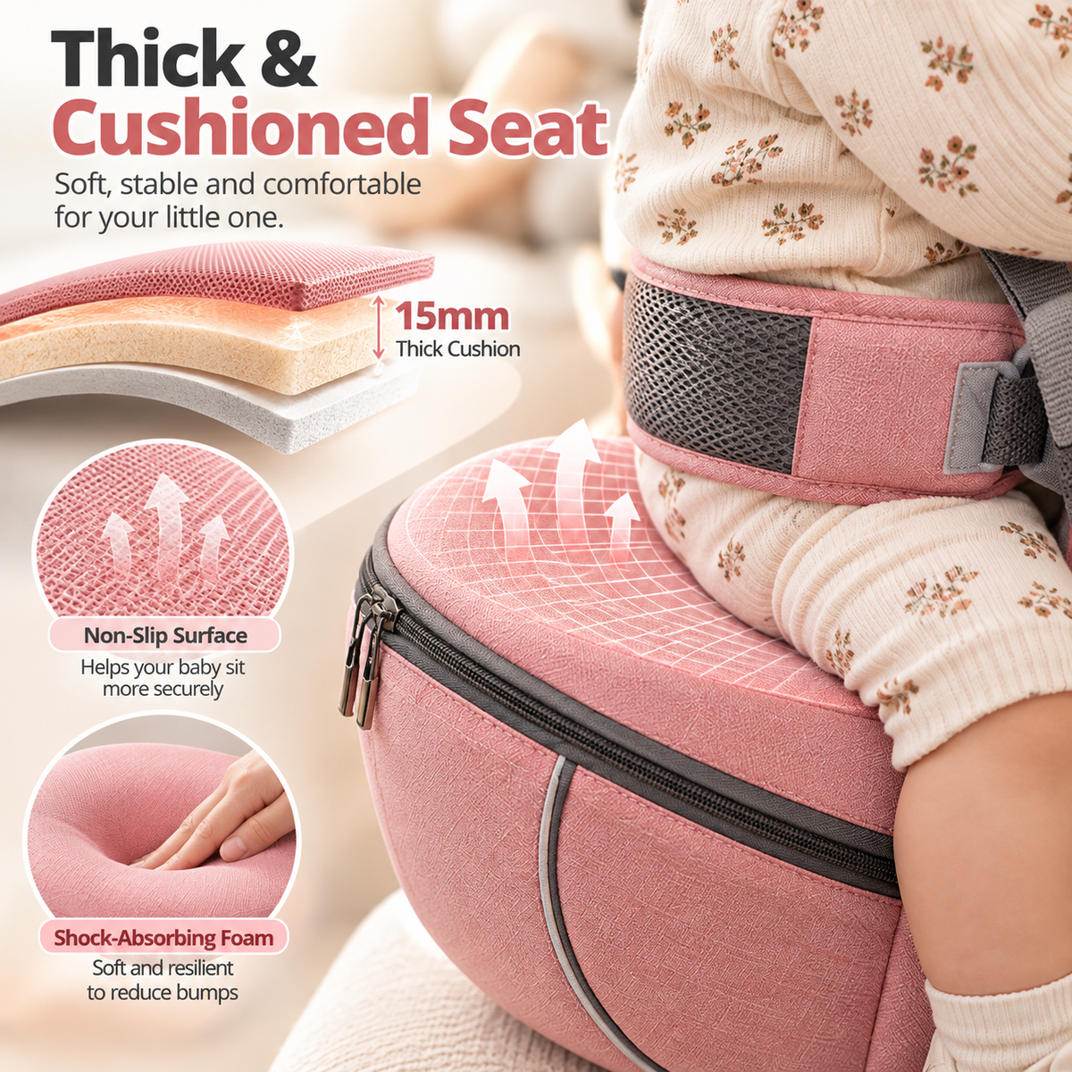 👶 Give Your Arms a Break | Ergonomic Baby Hip Seat Carrier with Storage