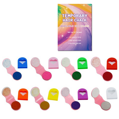 🔥Last Day 50% OFF🌈12-Color Temporary Hair Chalk Applicator Set