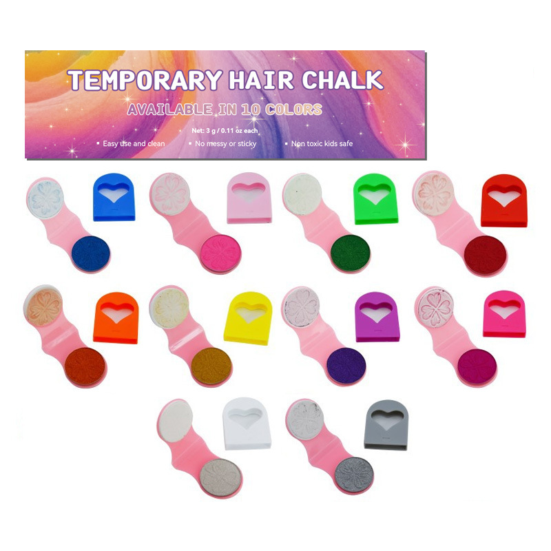 🔥Last Day 50% OFF🌈12-Color Temporary Hair Chalk Applicator Set