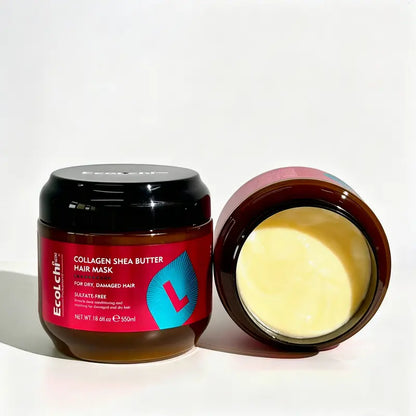 ECOLCHIPRO Collagen Shea Butter Hair Mask Deep Repair for Dry and Damaged Hair