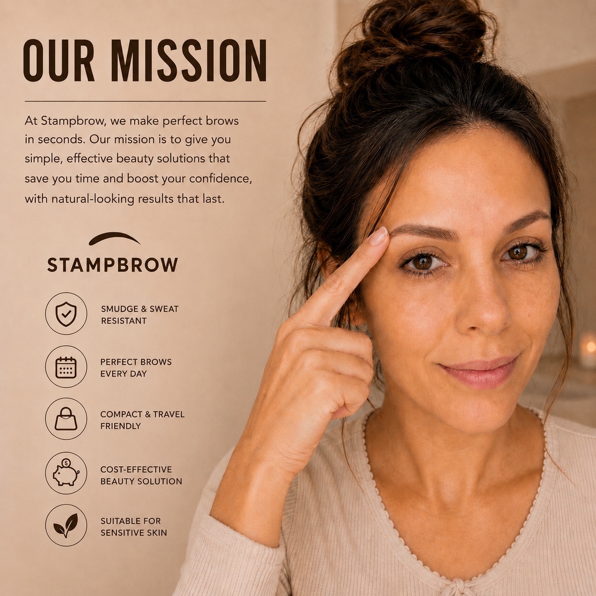 StampBrow Eyebrow Stamp Kit | Fuller Natural Brows in Seconds
