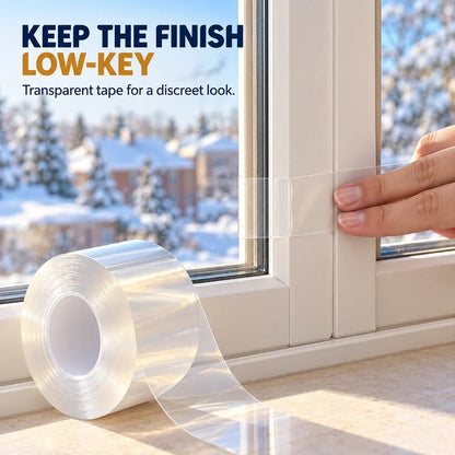 💨 Draft Stopper Clear Seal Tape – Keep Cold Air Out & Lower Energy Bills 🥶💡