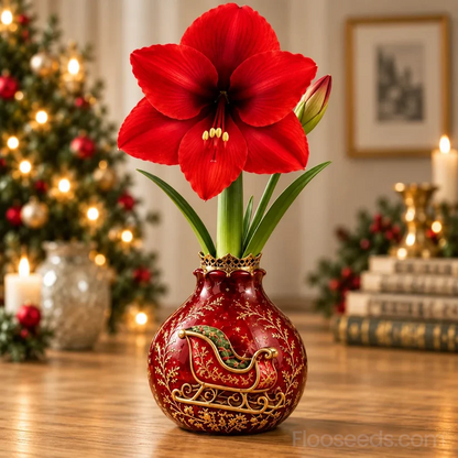 🔥 No Soil! No Water! Just Blooms! 🎄🌺 Watch These Holiday Waxed Amaryllis Seeds Come to Life!