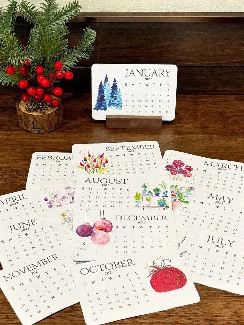 ✨⏳Only $12.99 Last Day Promotion🌱Eco-Friendly Plantable ''Timeless'' Seed Calendar 2027