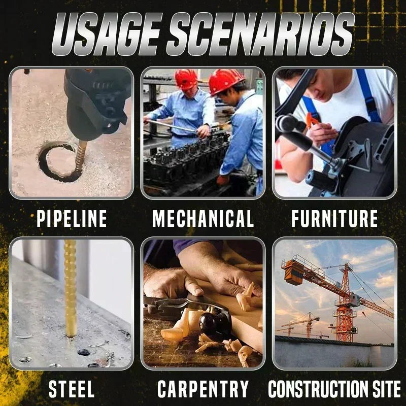 ⚙️ 50% OFF High-Speed Steel Drill Bit Set 🧰 Titanium-Coated & Multi-Material Ready