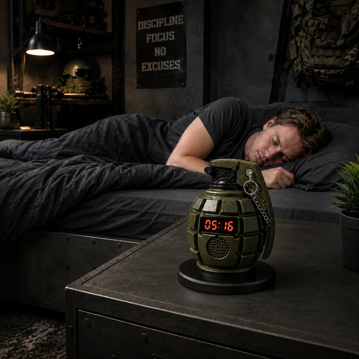 Early Drill™ Grenade Alarm Clock